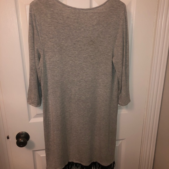 Kensie mid length dress with fringe - Picture 3 of 7